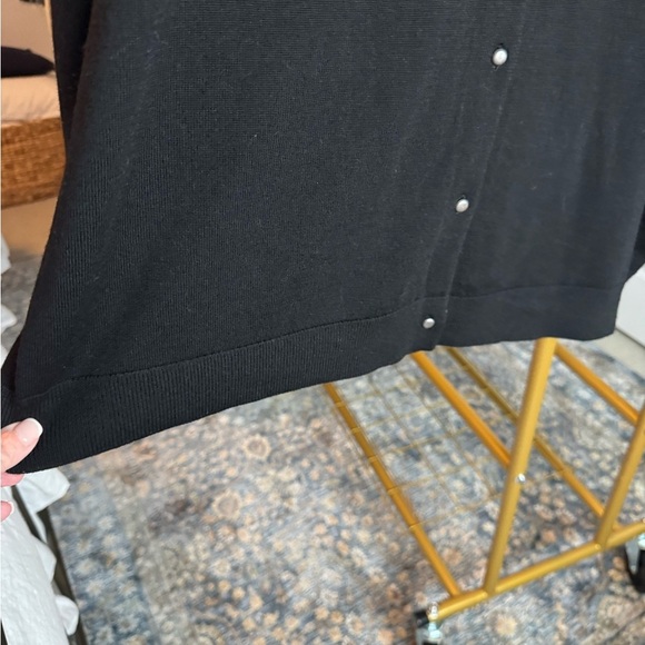 Pendleton Women’s Merino Wool Black Cardigan 2X NWT with Gold and Silver Sequin - Picture 6 of 10